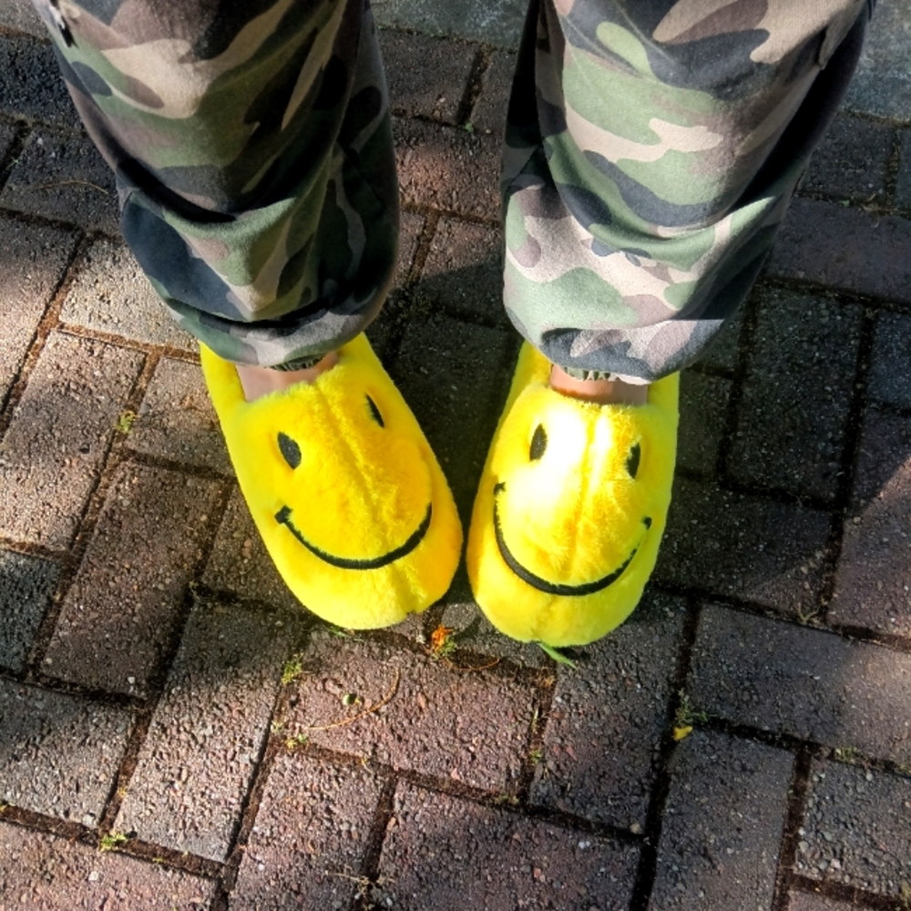 Yellow Smiley Face Clogs